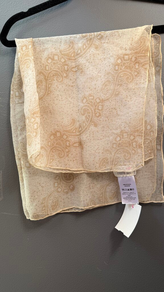 Silk Sheer Paisley Square Scarf