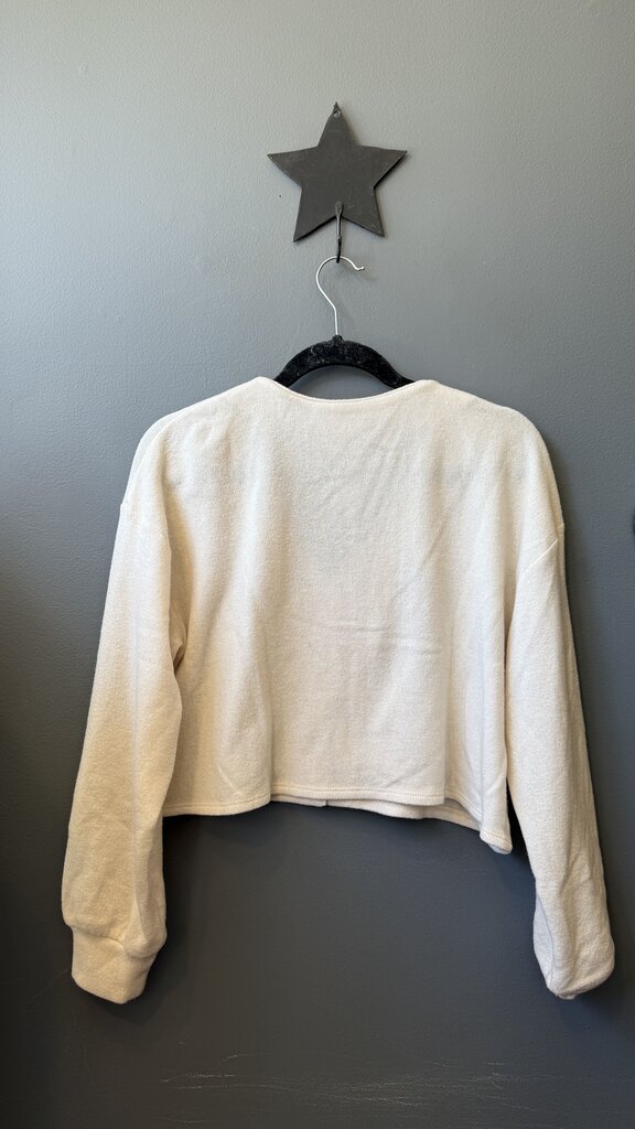 Crop Vneck Cardigan Sweater