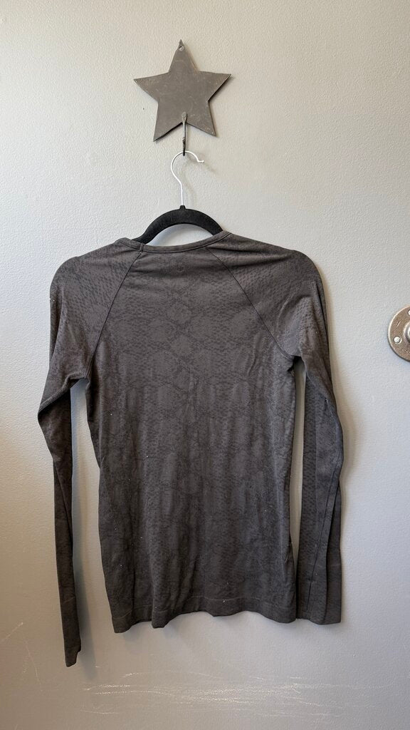 Snake Print Stretch Longsleeve Top