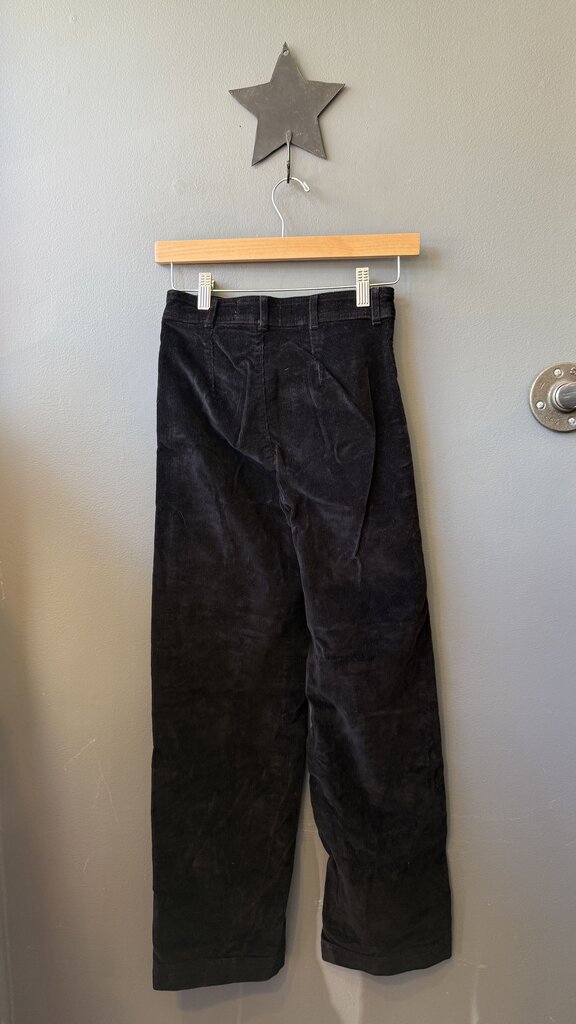 Slim Wide Leg Corduroy Pants