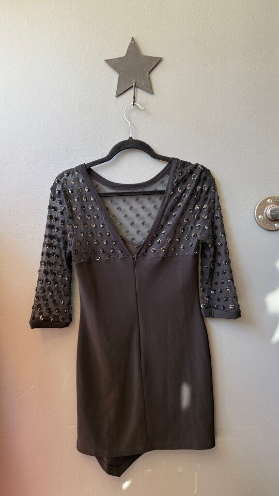 Sequin Dot Sheath Dress