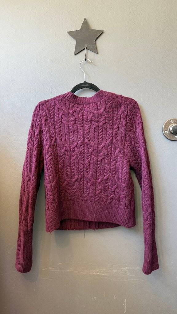 Gem Stone Cable Cardigan Sweater
