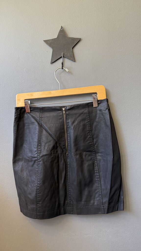 Faux Leather Mini Skirt