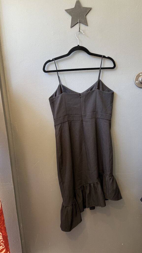 Petite Ruffle Hem Midi Dress