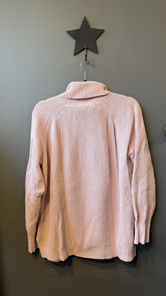 Cotton Waffle Turtleneck Sweater