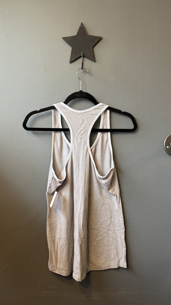 White Trim Racerback Tank