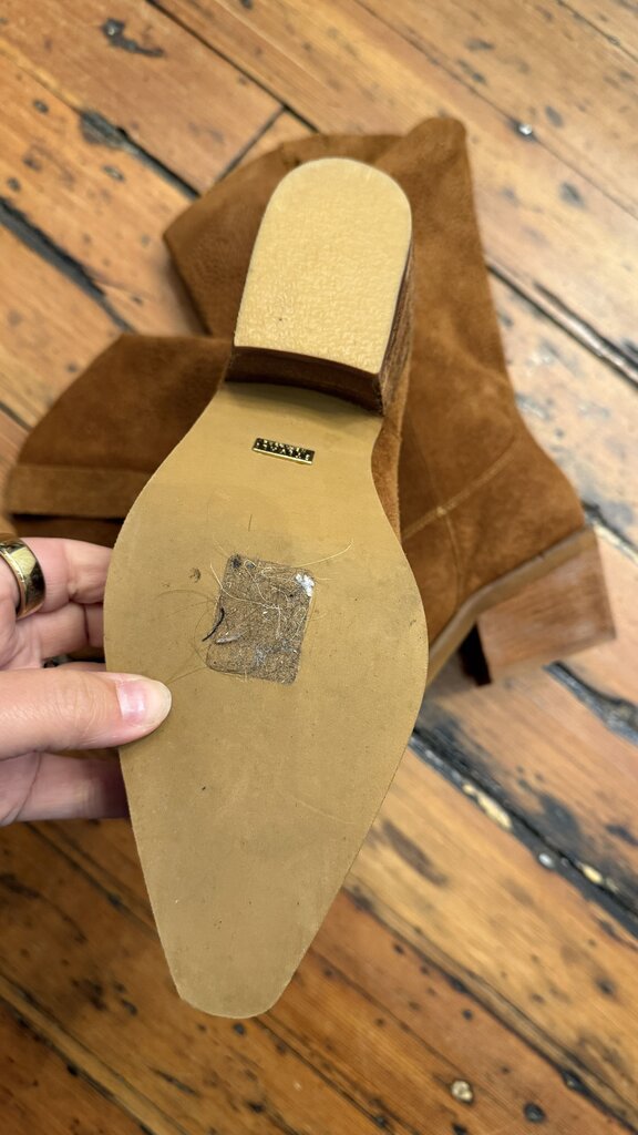 Suede Perforated Boots