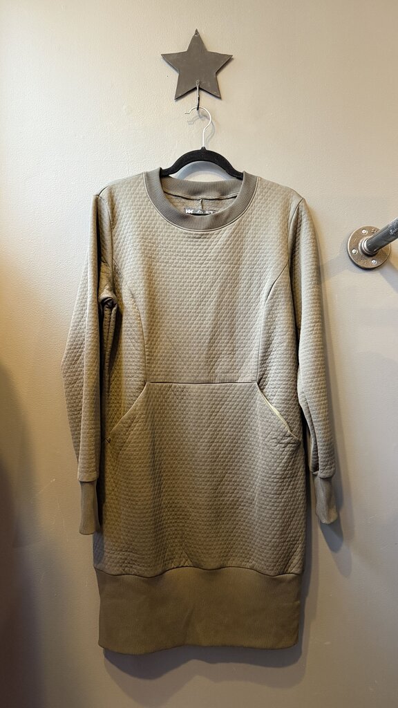 Quilted Sweatshirt Dress