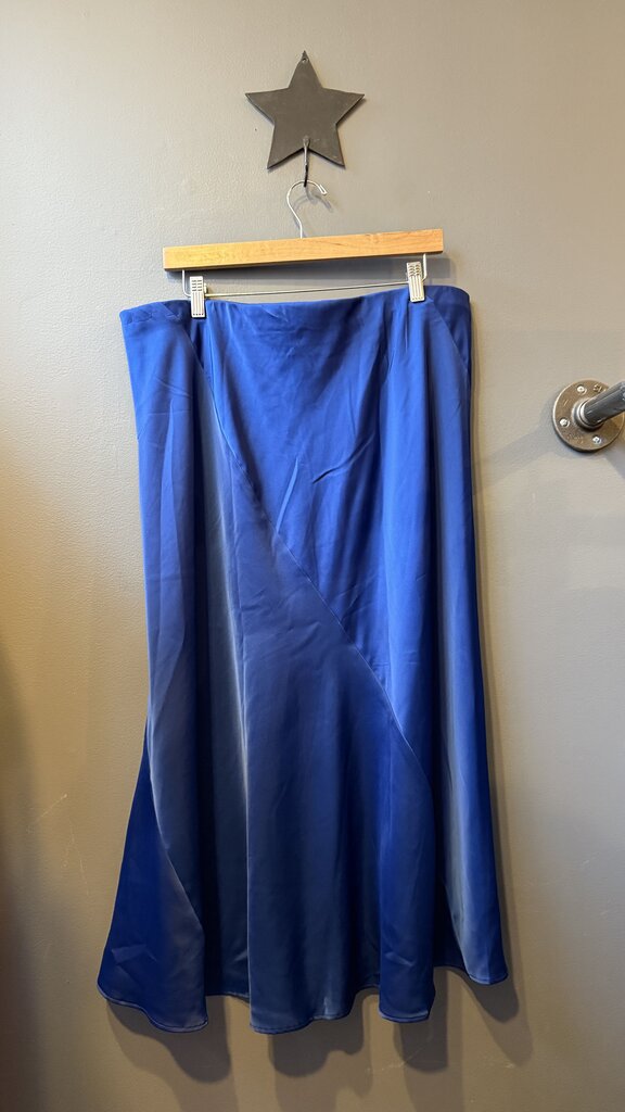 Satin Slip Midi Skirt