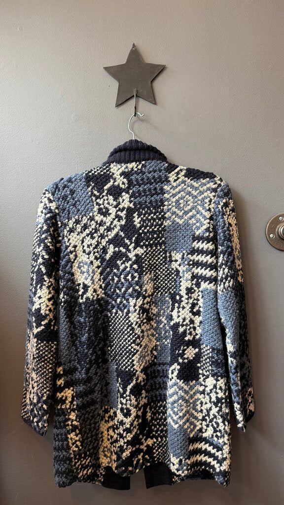 Chunky Knit Duffle Cardigan Sweater