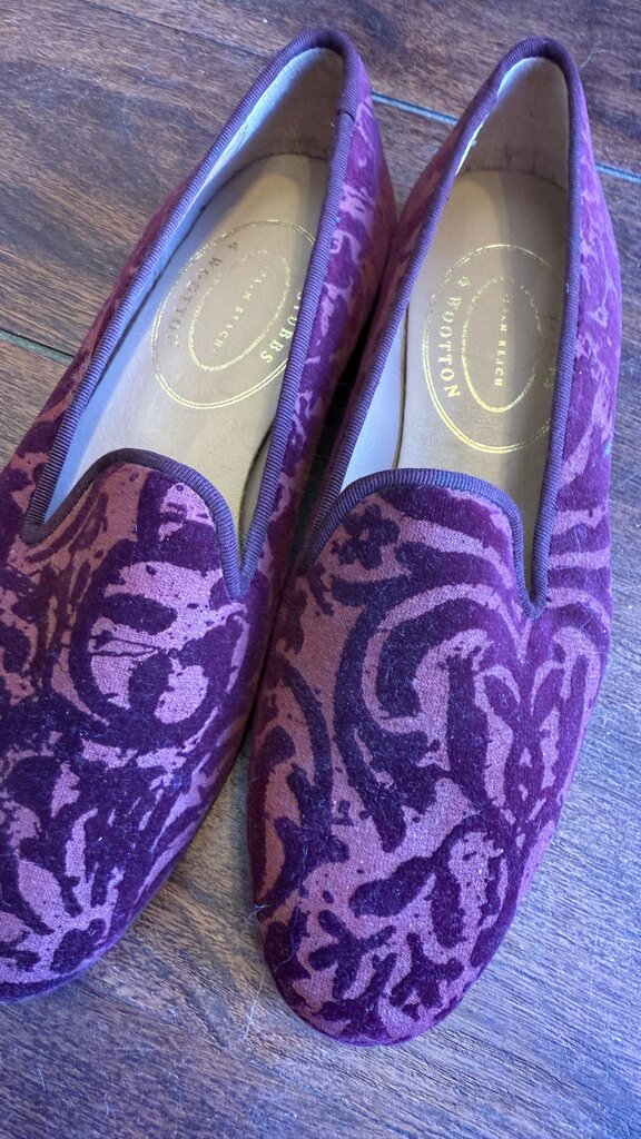 Velvet Smoking Slipper Flats