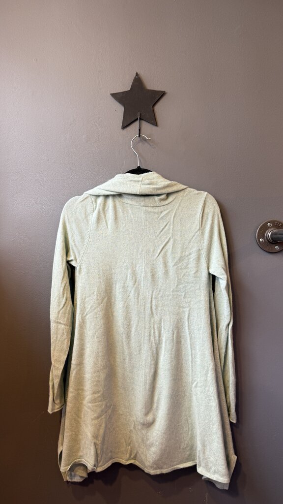 Cashmere Shawl Collar Swing Zip Cardigan Sweater