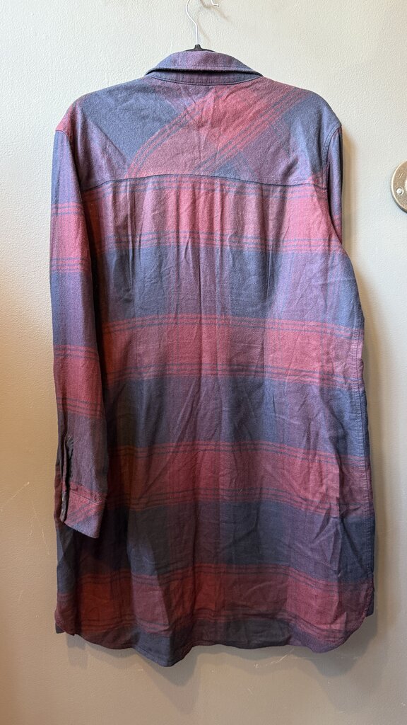 Flannel Plaid Shirtdress