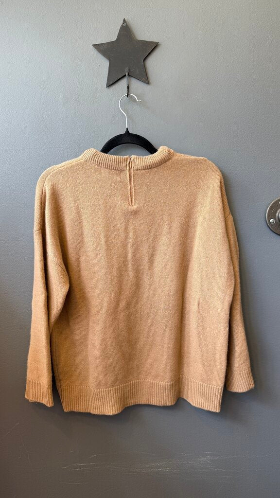 Gold Chain Neck Cashmere Sweater