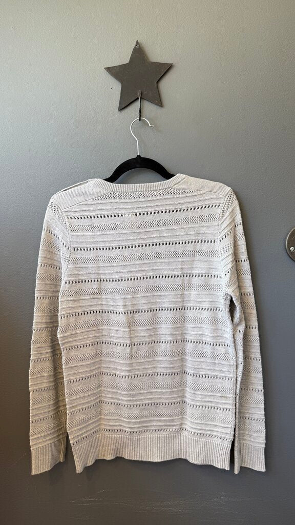 Open Knit Stripe Sweater