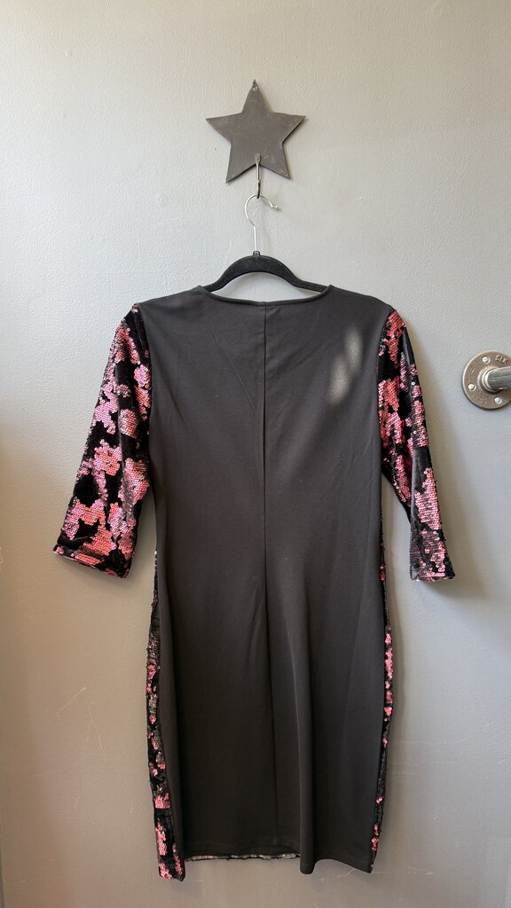 Sequin Velvet Sheath Dress