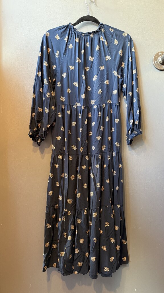 Surplice Floral Midi Dress