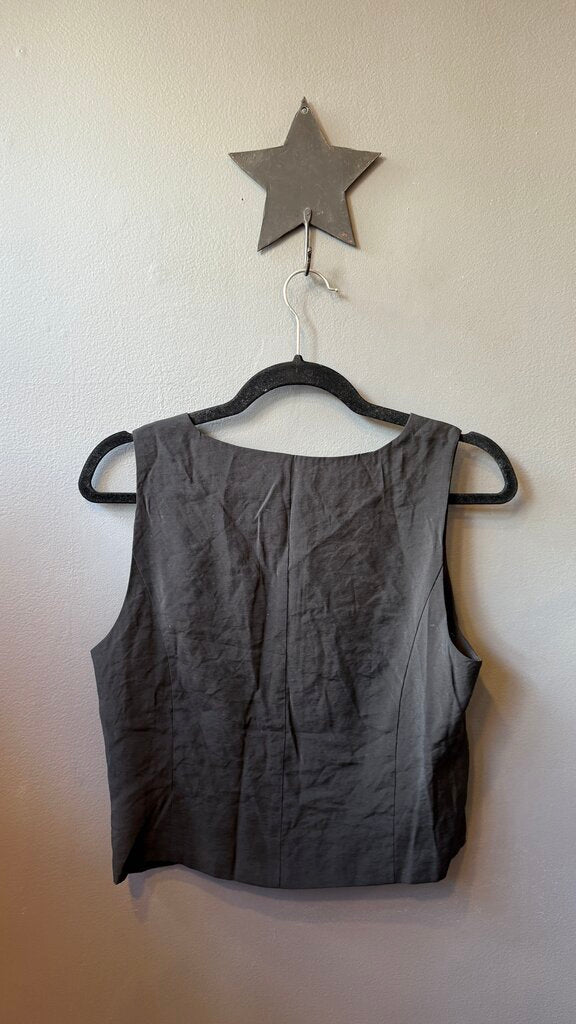 Vneck Button Front Vest