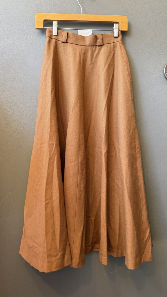 Vintage Wool Midi Skirt