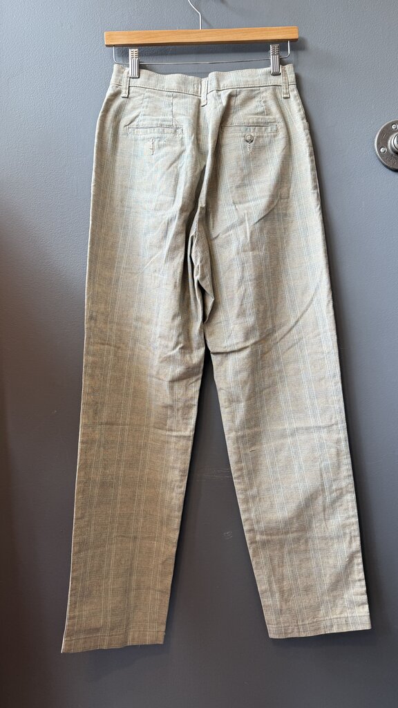 Vintage Plaid Straight Leg Pants