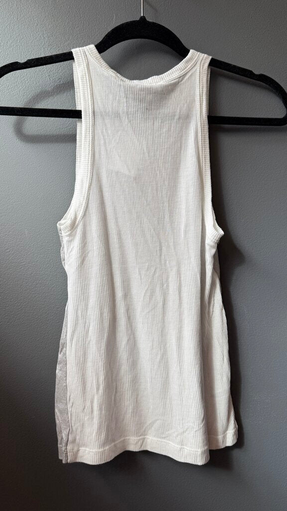 Ribbed Metallic Tank Top