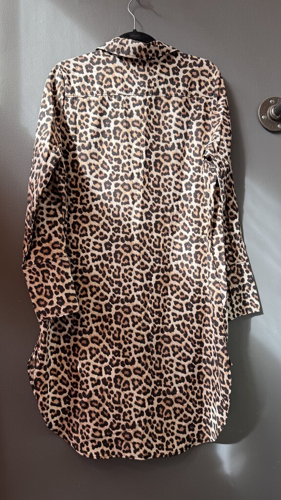Leopard Midi Shirtdress