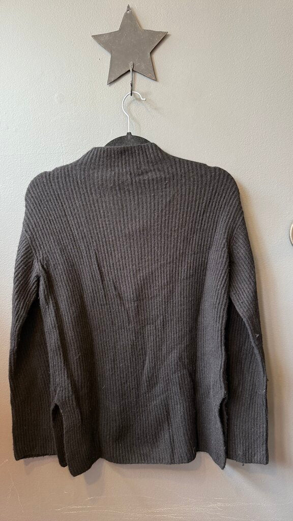 Ribbed Mockneck Cashmere Sweater