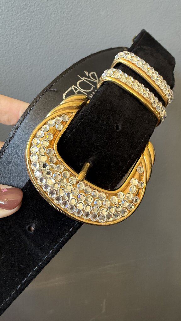 Vintage Rhinestone Waist Belt