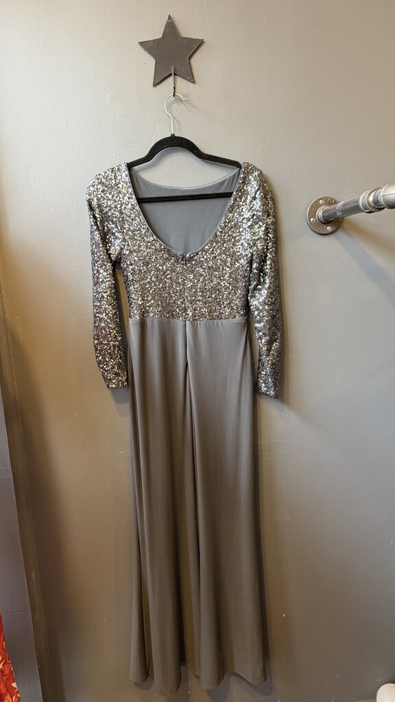 Petite Sequin Jersey Maxi Gown Dress