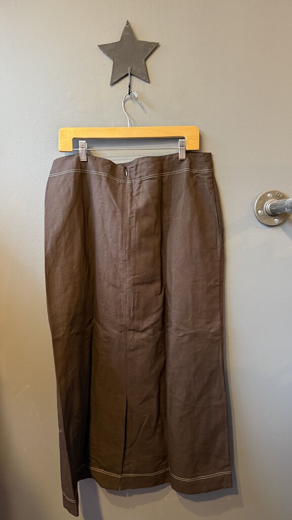 Contrast Stitch Maxi Skirt