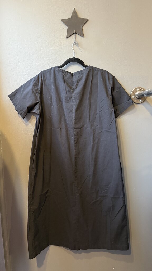 Cotton Blend Poplin Midi Dress