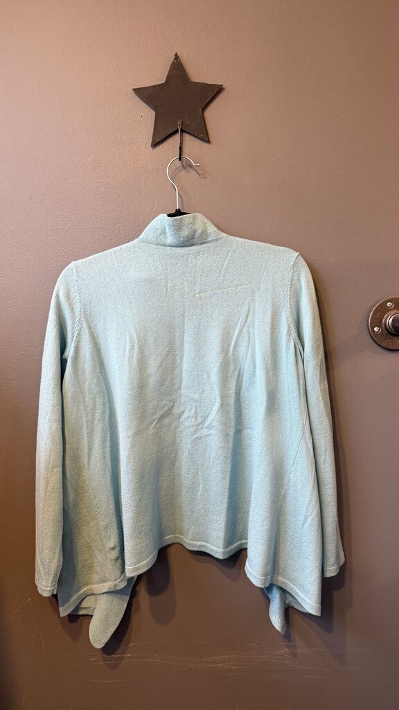 Merino Wool Ruffle Cardigan Sweater