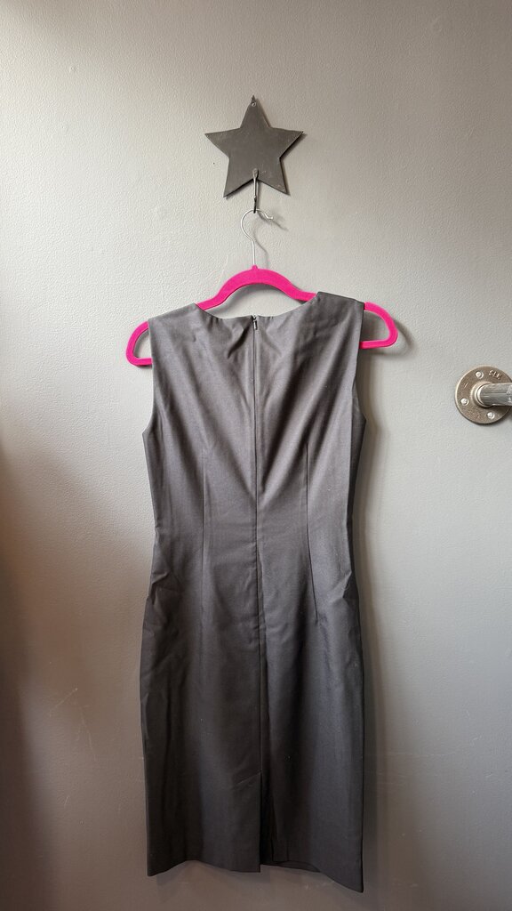 Wool Silk Ruched Sheath Dress