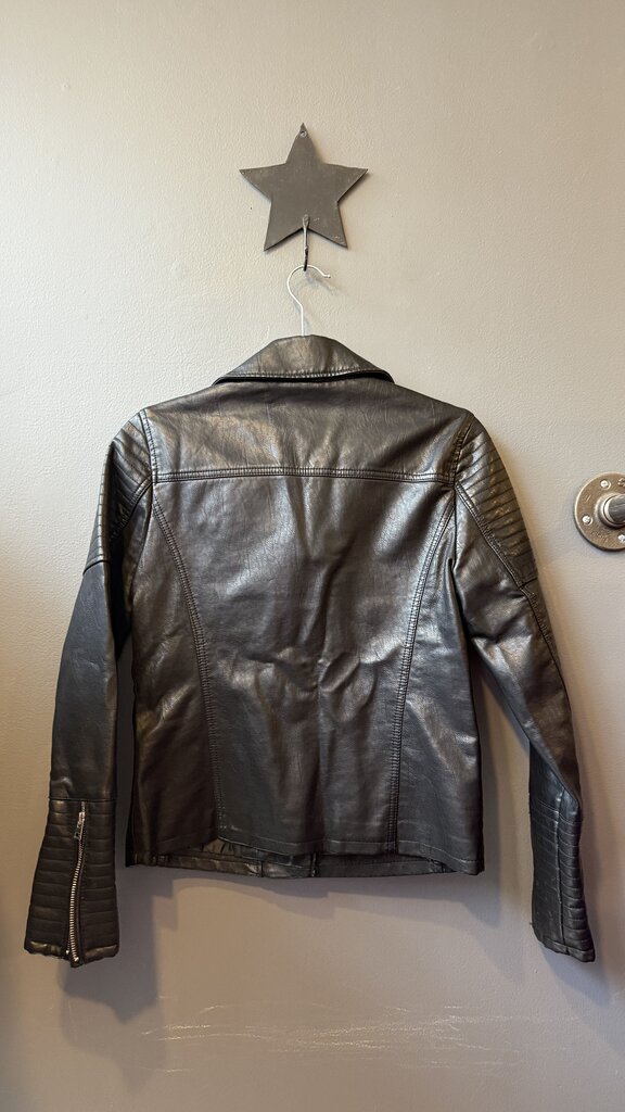 Faux Leather Moto Jacket