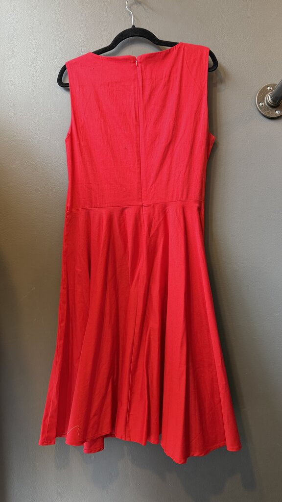 Sateen Fit Flare Dress