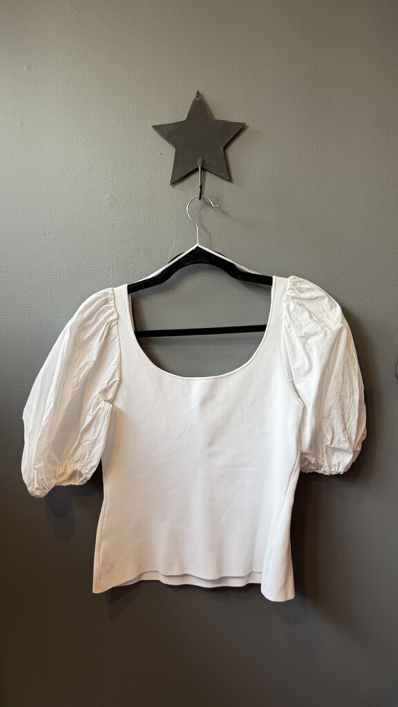 Puff Sleeve Knit Top