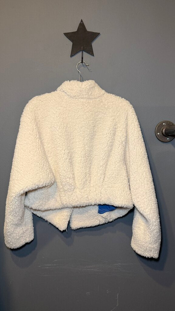 Faux Sherpa Crop Jacket