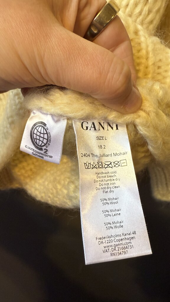 Julliard Mohair Puff Sleeve Sweater