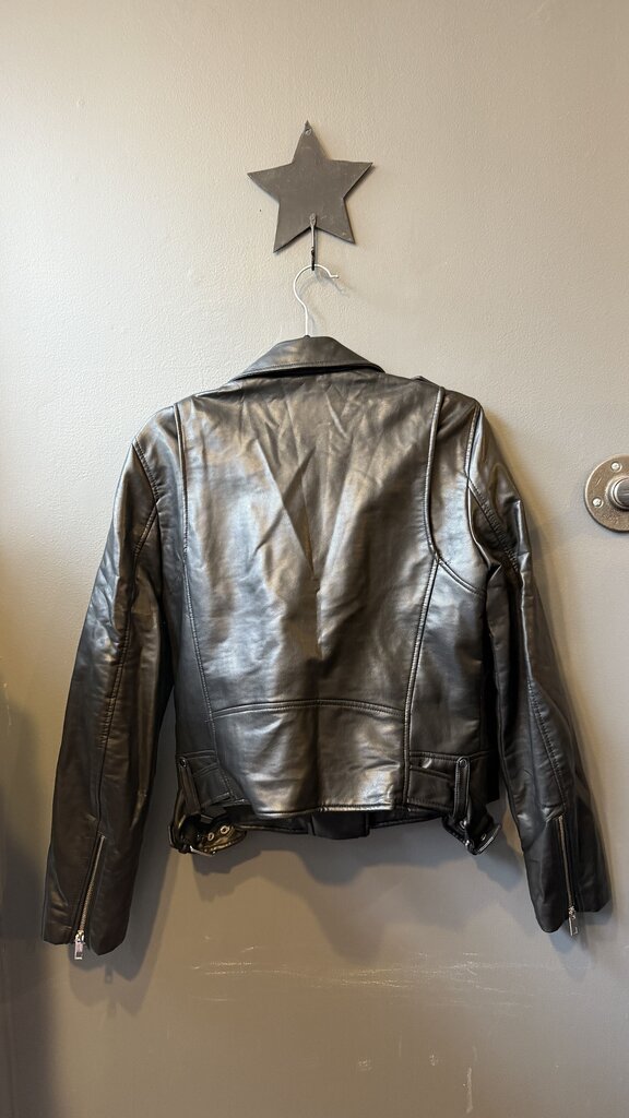 Faux Leather Moto Jacket