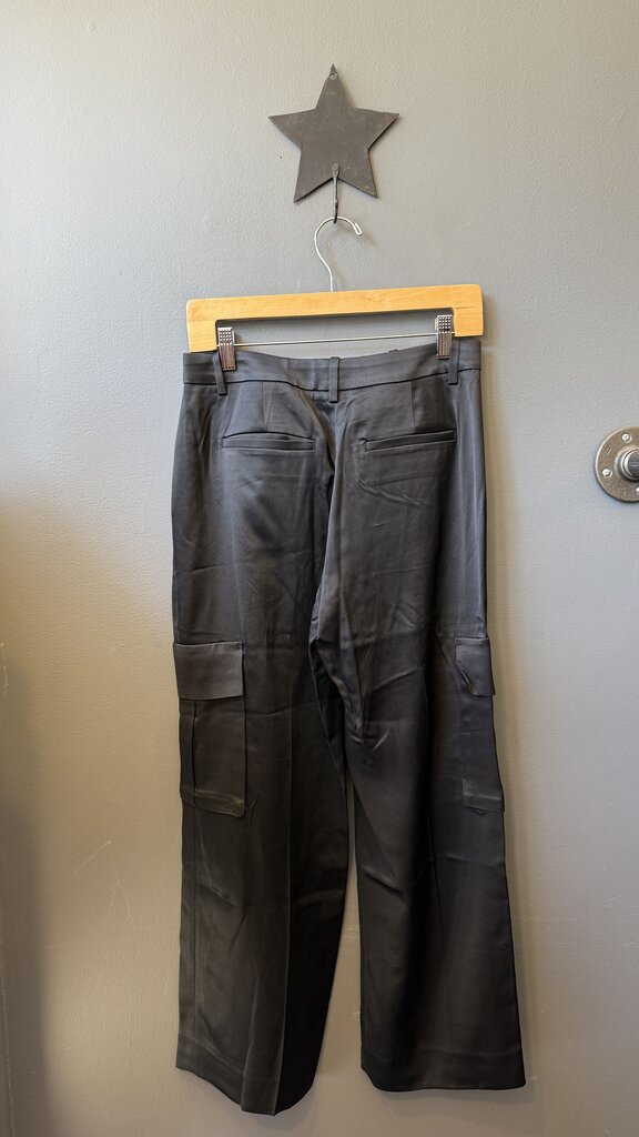 Petite Wide Leg Satin Pants