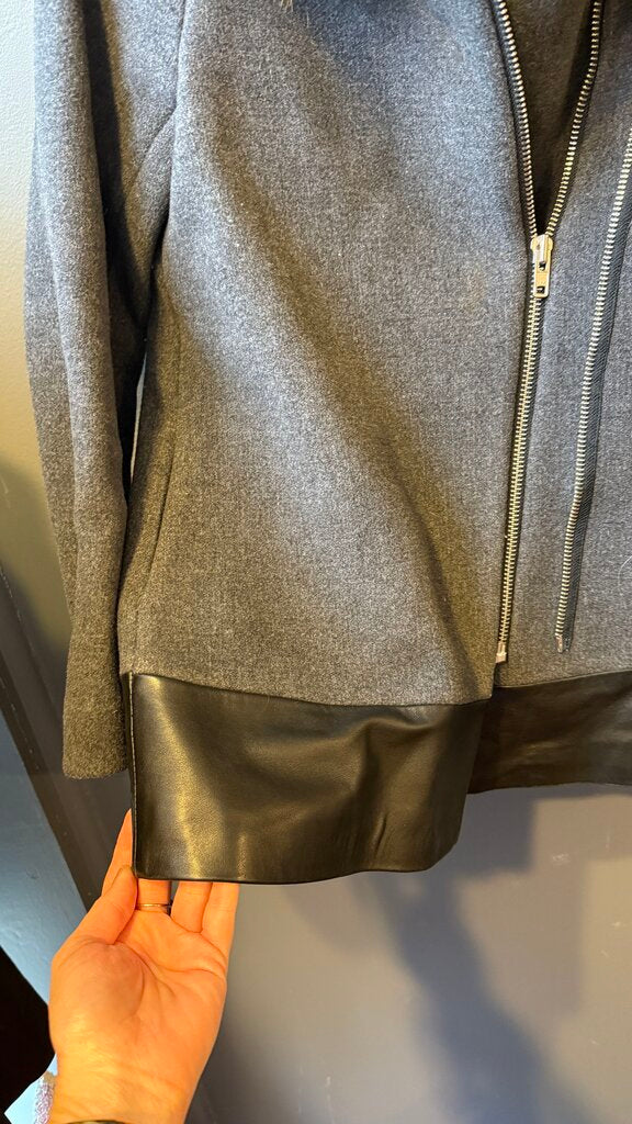 Racoon Fur Trim Jacket