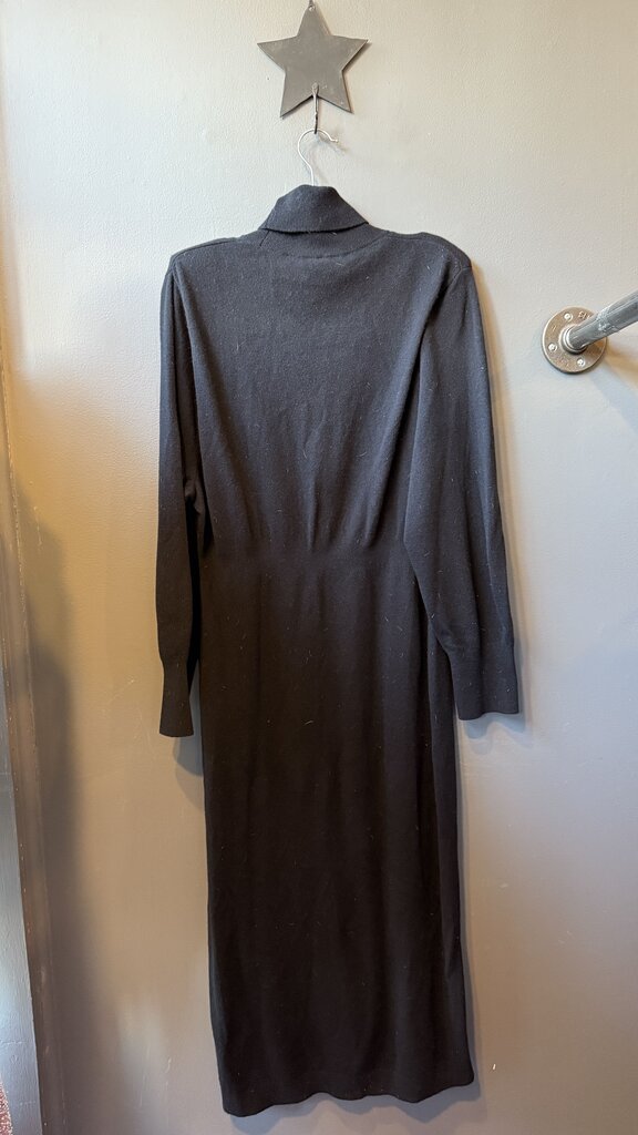 Turtleneck Knit Midi Sweater Dress