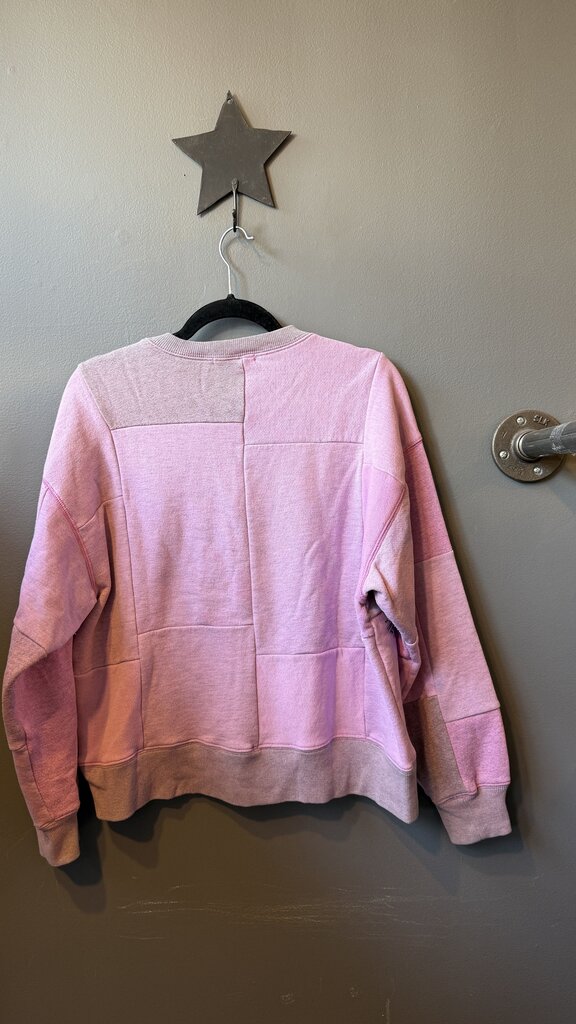 Patchwork Crewneck Sweatshirt