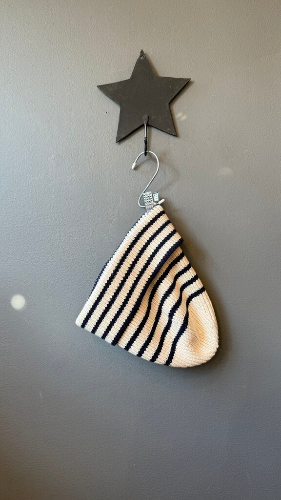 Cotton Stripe Beanie Hat