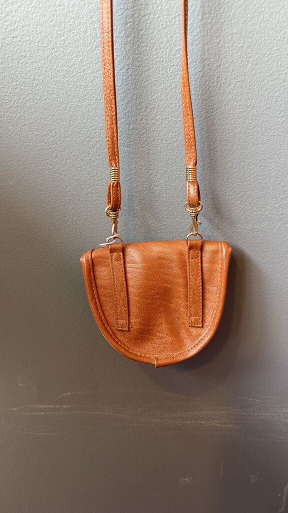 Faux Leather Mini Crossbody Bag