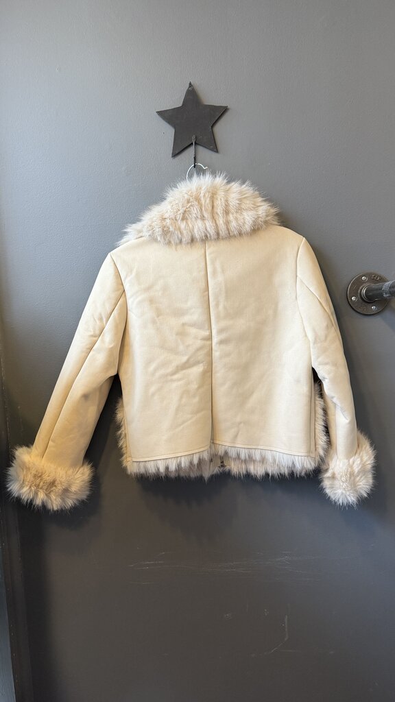 Faux Fur Suede Jacket