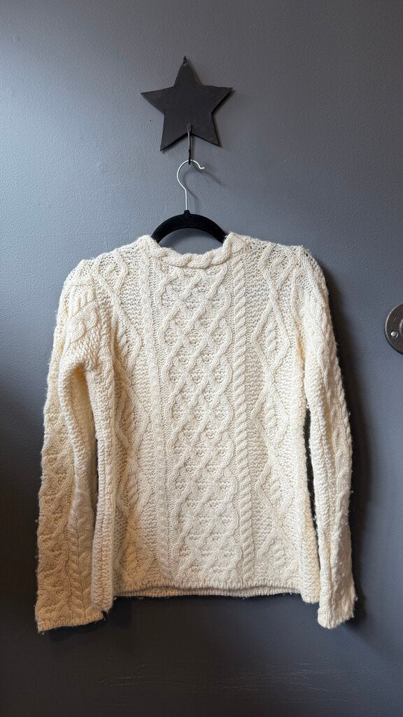 Irish Merino Wool Cableknit Sweater