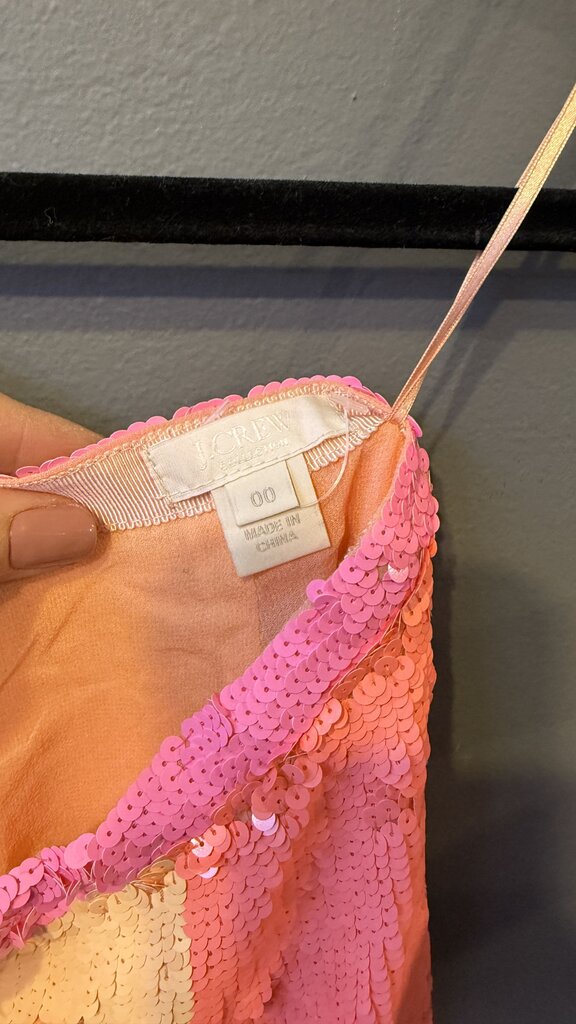 Colorblock Sequin Pencil Skirt