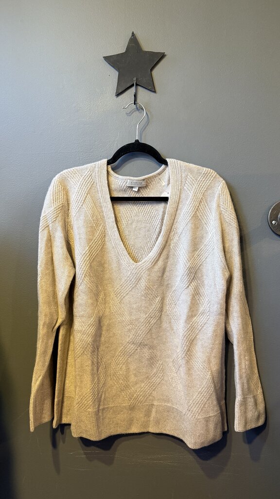 Vneck Cashmere Thick Sweater