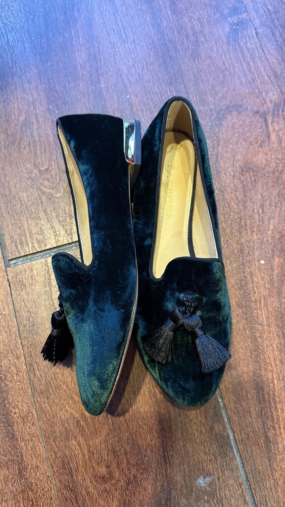 Velvet Tassel Flats